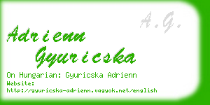 adrienn gyuricska business card